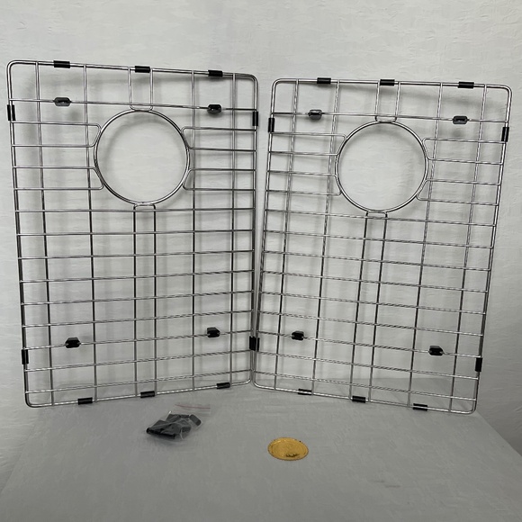 Sink Grid(s) Stainless Steel Protective Sink Grids Set of Two (2) NEW Unused - Picture 1 of 6